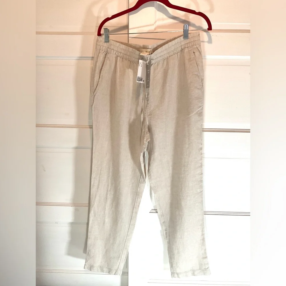 H&M natural linen trousers - Picture 2 of 9